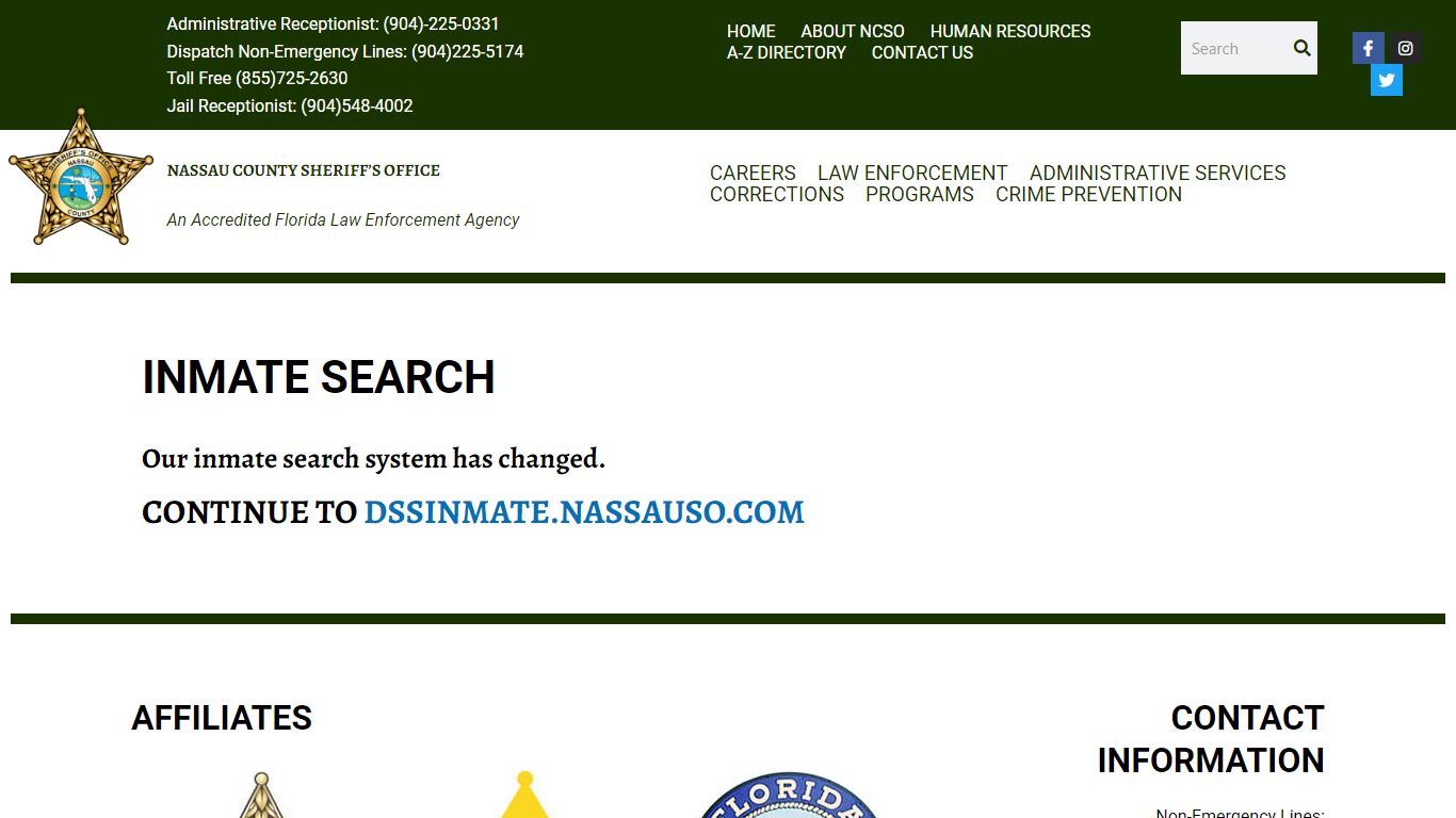 Inmate Search | Nassau County Sheriff's Office