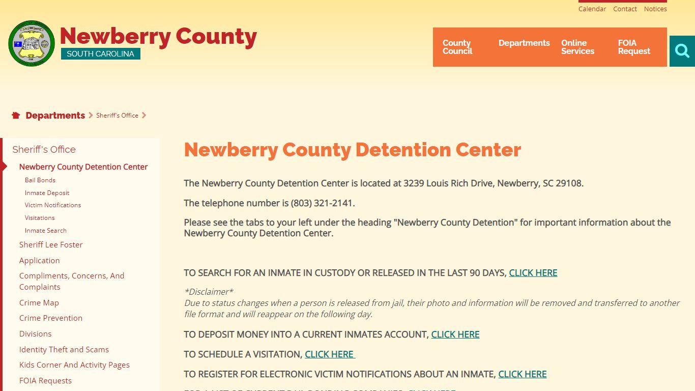 Newberry County Detention Center