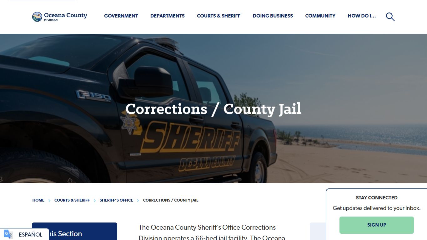 Corrections / County Jail - Oceana County Michigan