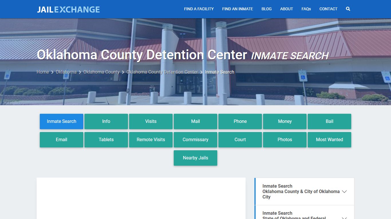 Oklahoma County Detention Center Inmate Search - Jail Exchange