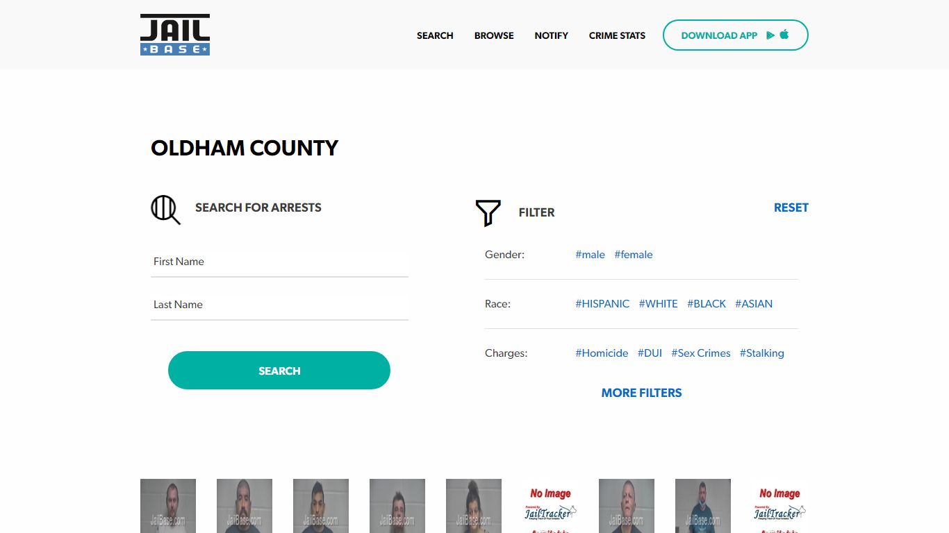 Oldham County Jail Inmate Search and Mugshots | JailBase