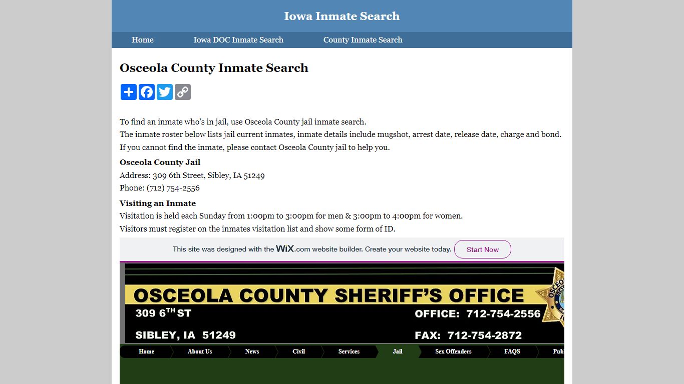 Osceola County Inmate Search