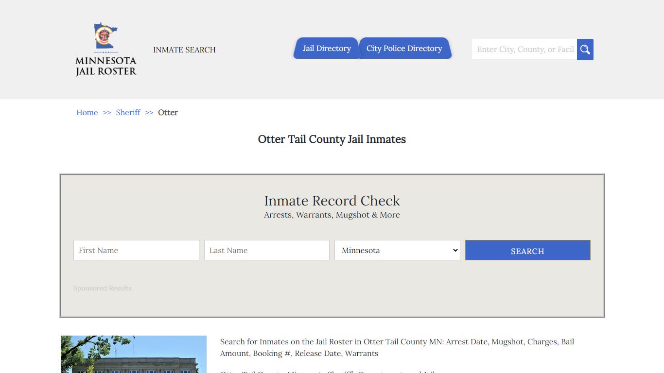 Otter Tail County Jail Inmates | Jail Roster Search - Minnesota Jail Roster