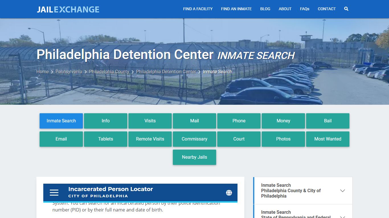 Philadelphia Detention Center Inmate Search - Jail Exchange