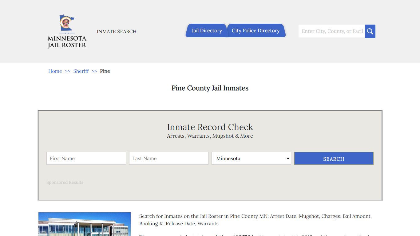 Pine County Jail Inmates | Jail Roster Search - Minnesota Jail Roster