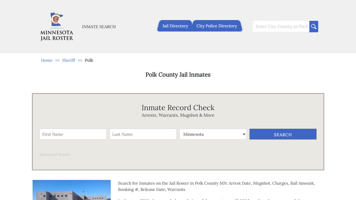 Polk County Jail Inmates | Jail Roster Search - Minnesota Jail Roster