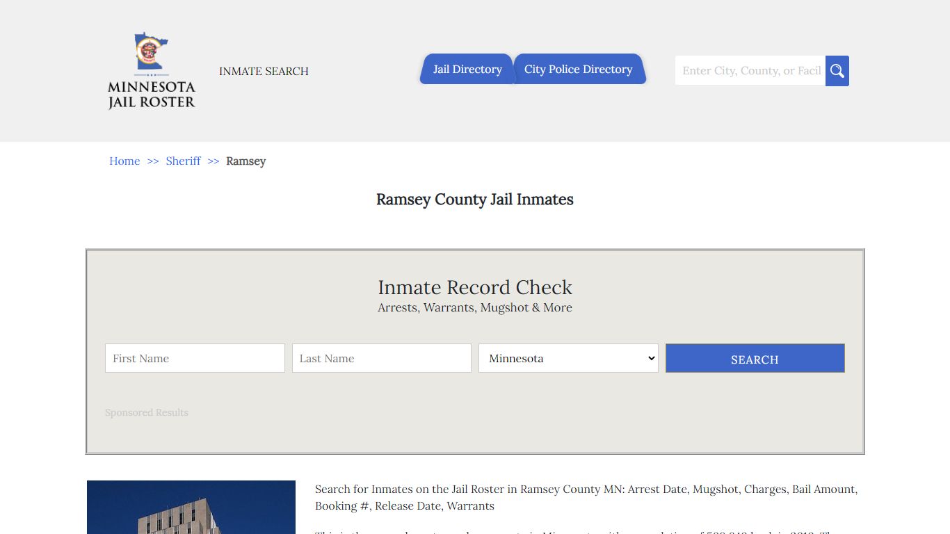 Ramsey County Jail Inmates | Jail Roster Search - Minnesota Jail Roster