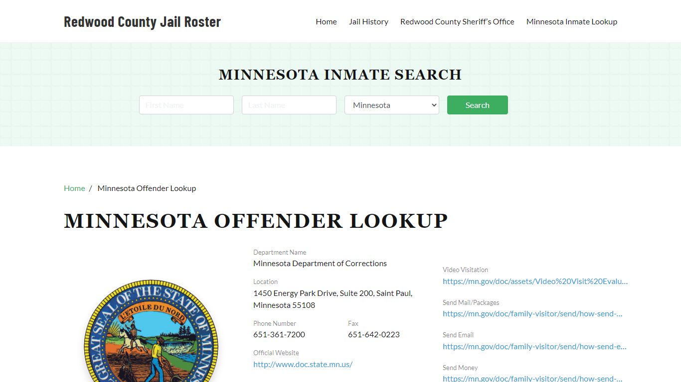 Minnesota Inmate Search, Jail Rosters