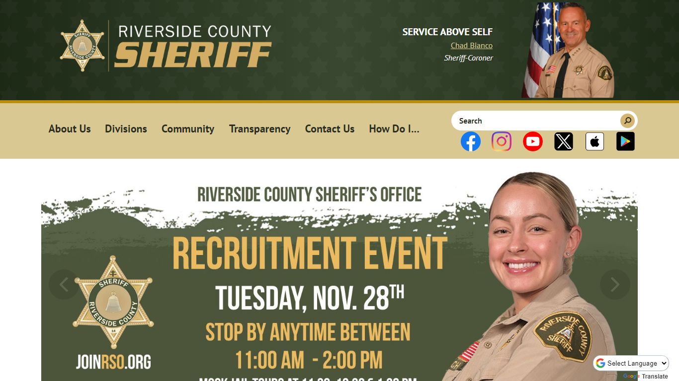 Riverside County Sheriff, CA | Official Website