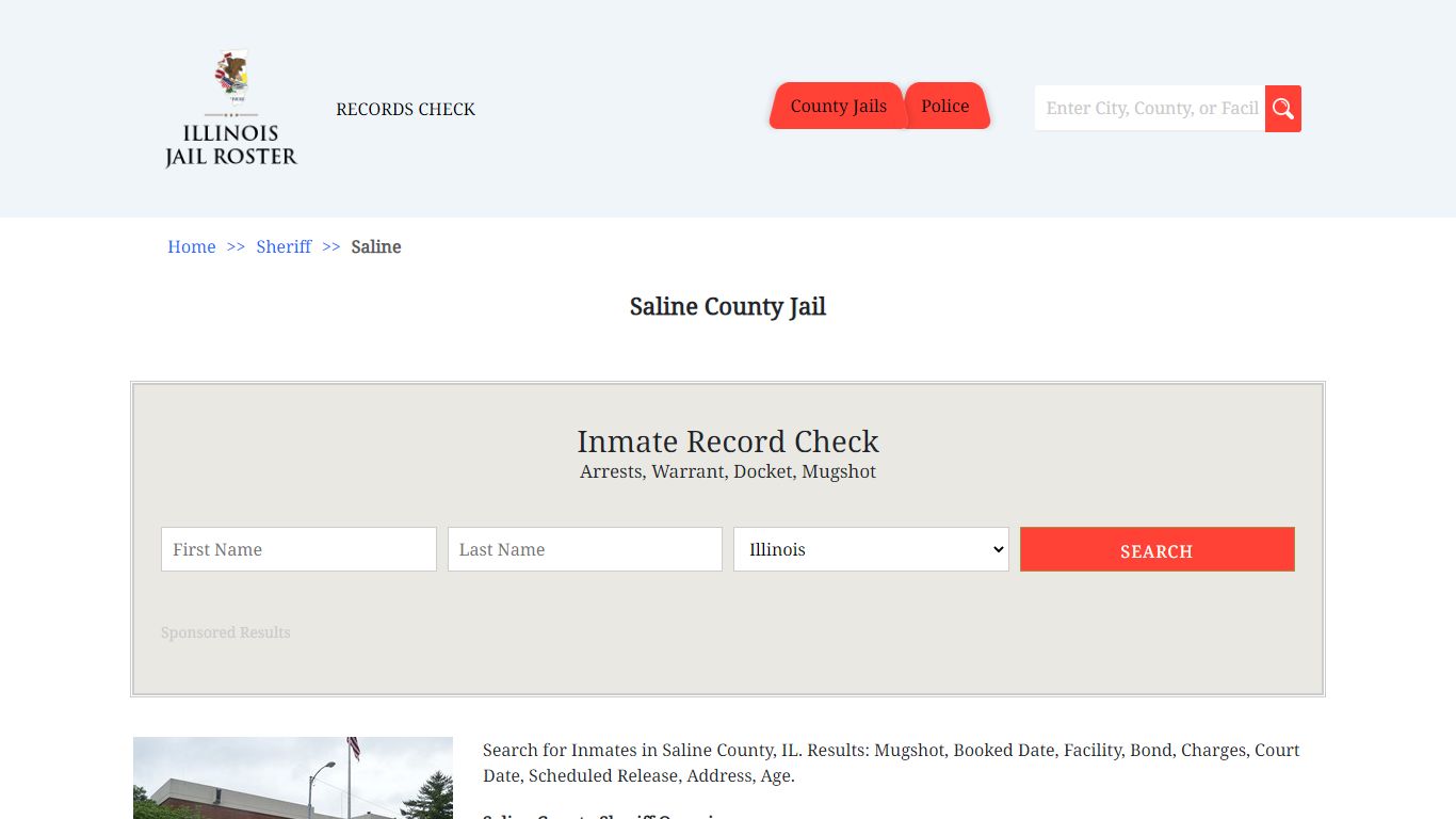 Saline County Jail | Jail Roster Search