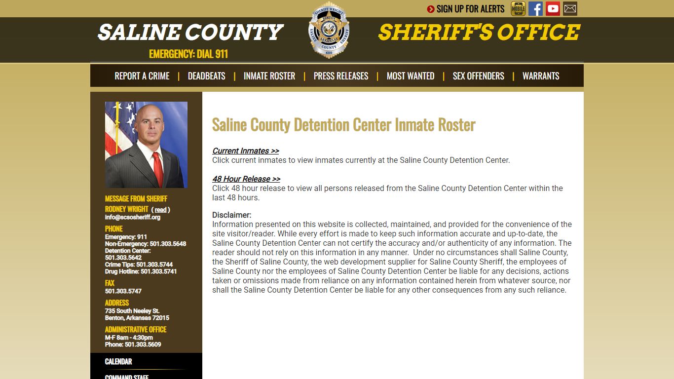 Roster Choose - Saline County Sheriff's Office