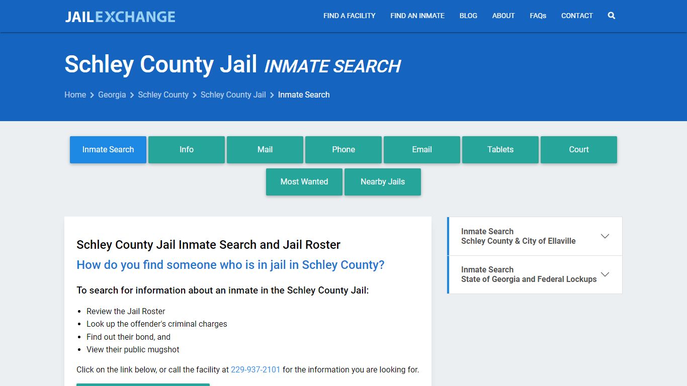 Inmate Search: Roster & Mugshots - Schley County Jail, GA