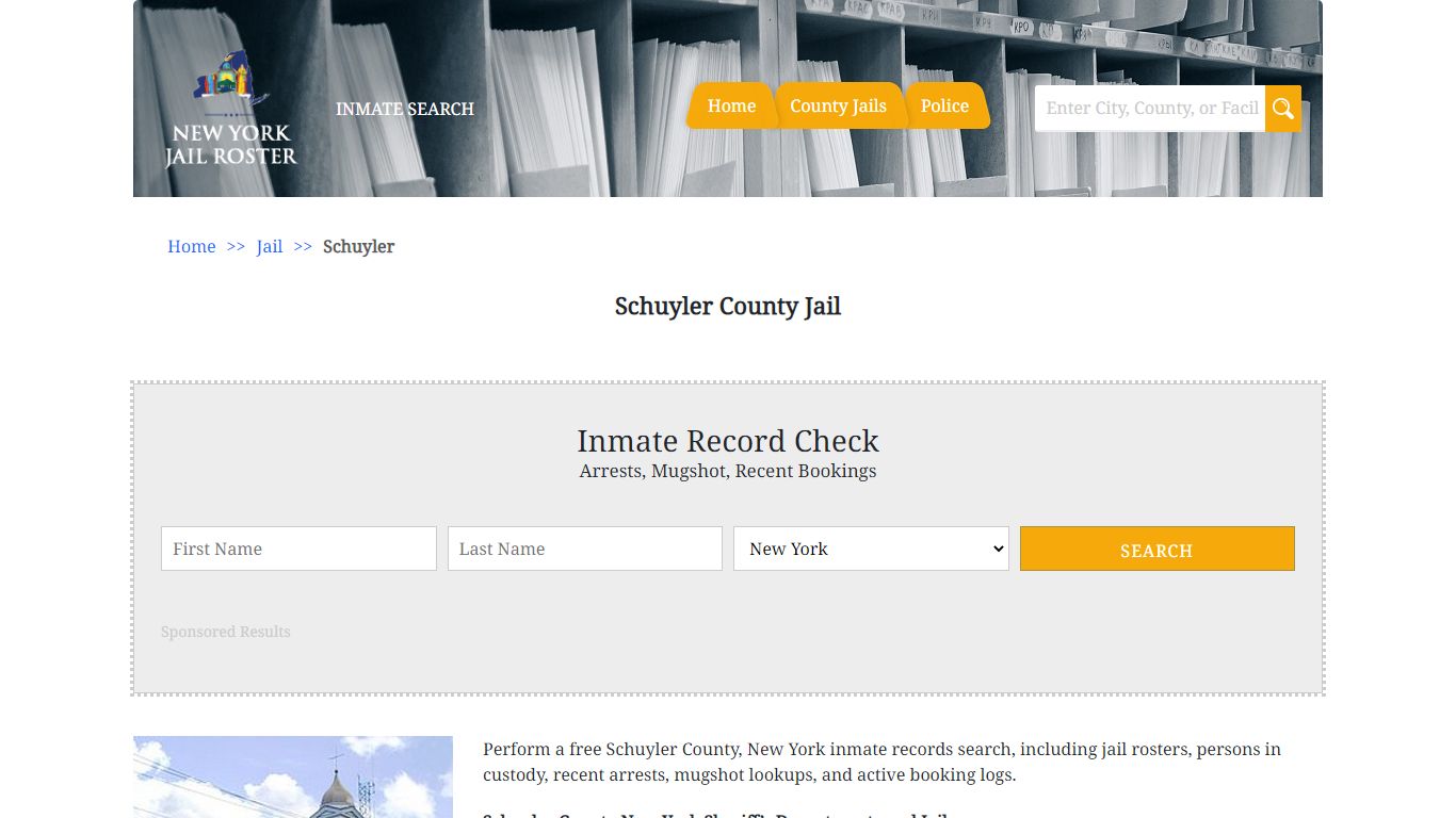 Schuyler County Jail | Jail Roster Search