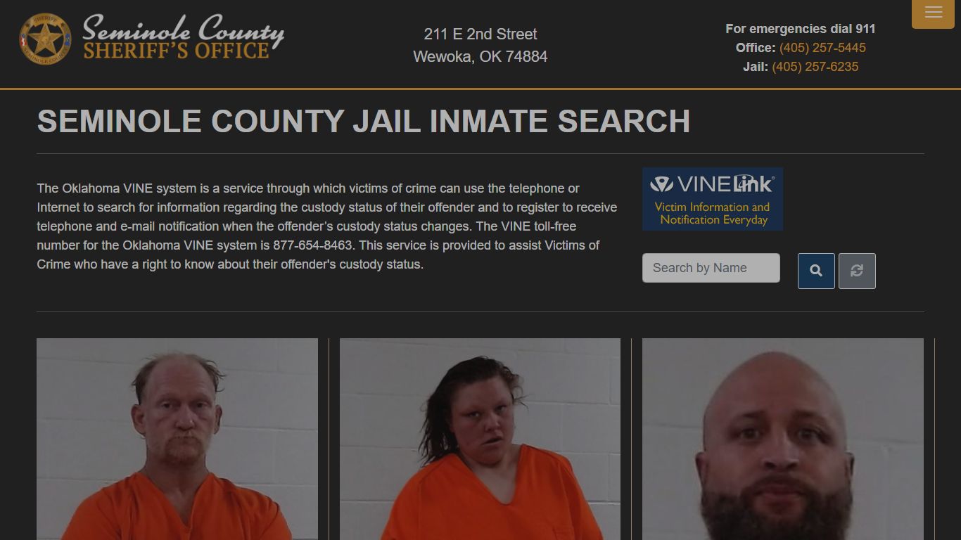 Inmate Search - Seminole County Sheriff's Office