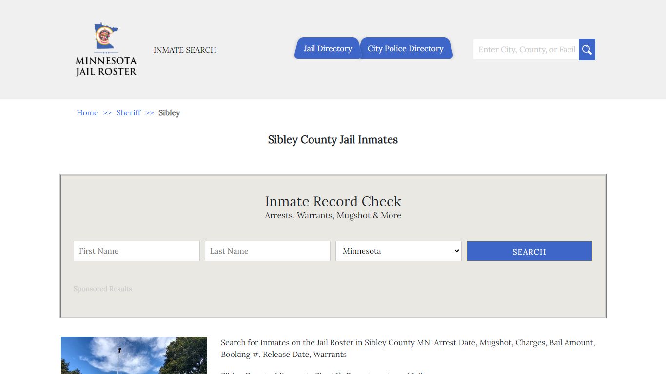 Sibley County Jail Inmates | Jail Roster Search - Minnesota Jail Roster