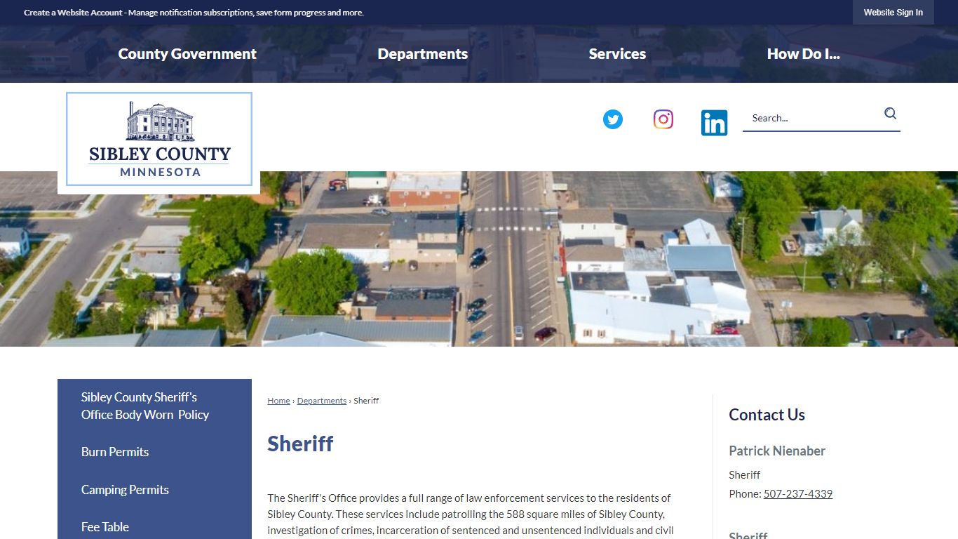 Sheriff | Sibley County, MN