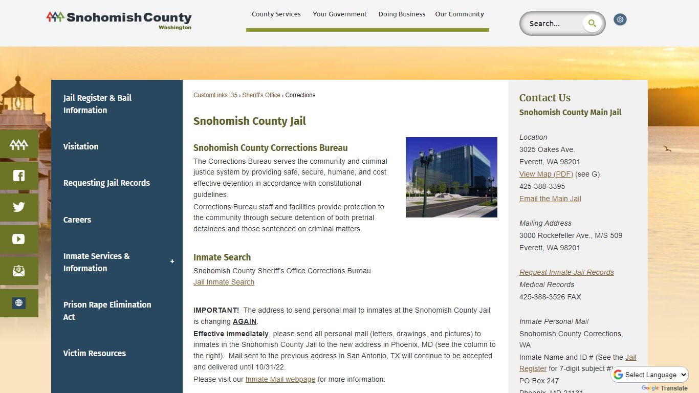 Snohomish County Jail | Snohomish County, WA - Official Website