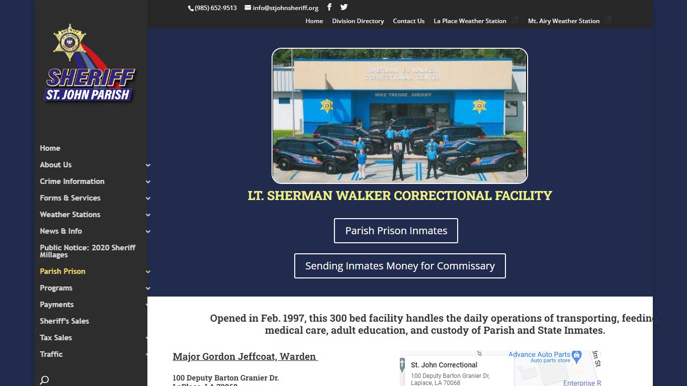 Parish Prison | St. John Parish Sheriff's Office