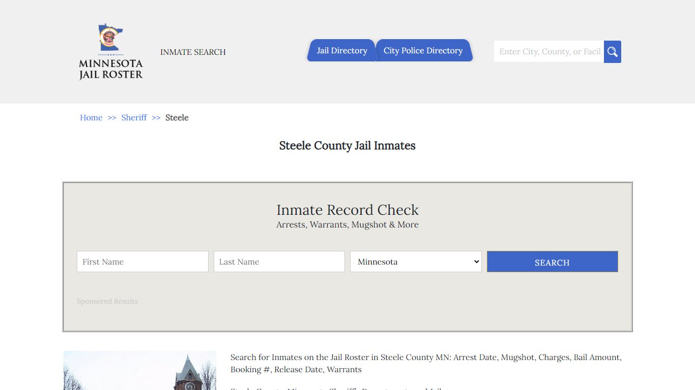 Steele County Jail Inmates | Jail Roster Search - Minnesota Jail Roster