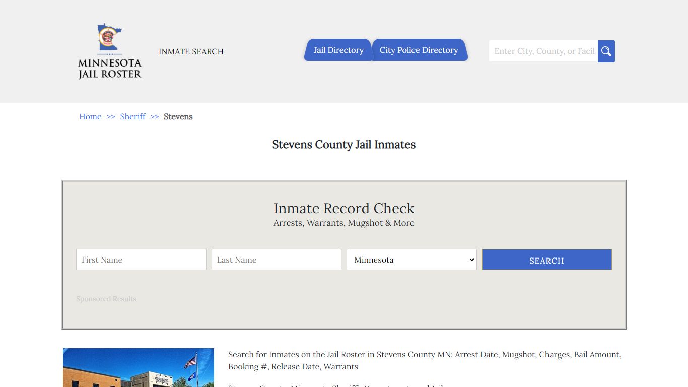 Stevens County Jail Inmates | Jail Roster Search - Minnesota Jail Roster