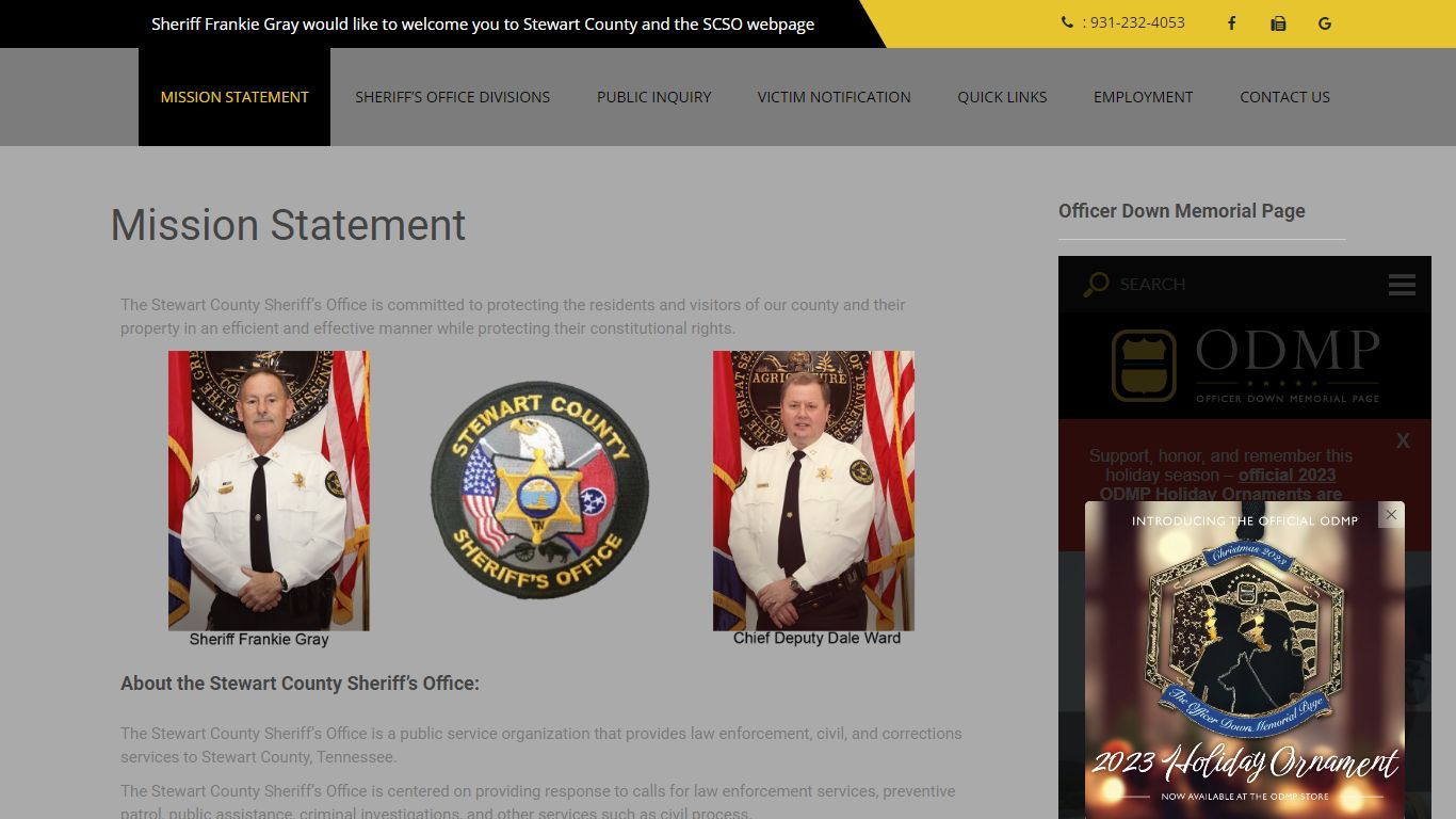 stewartcountysheriff.com - Mission Statement