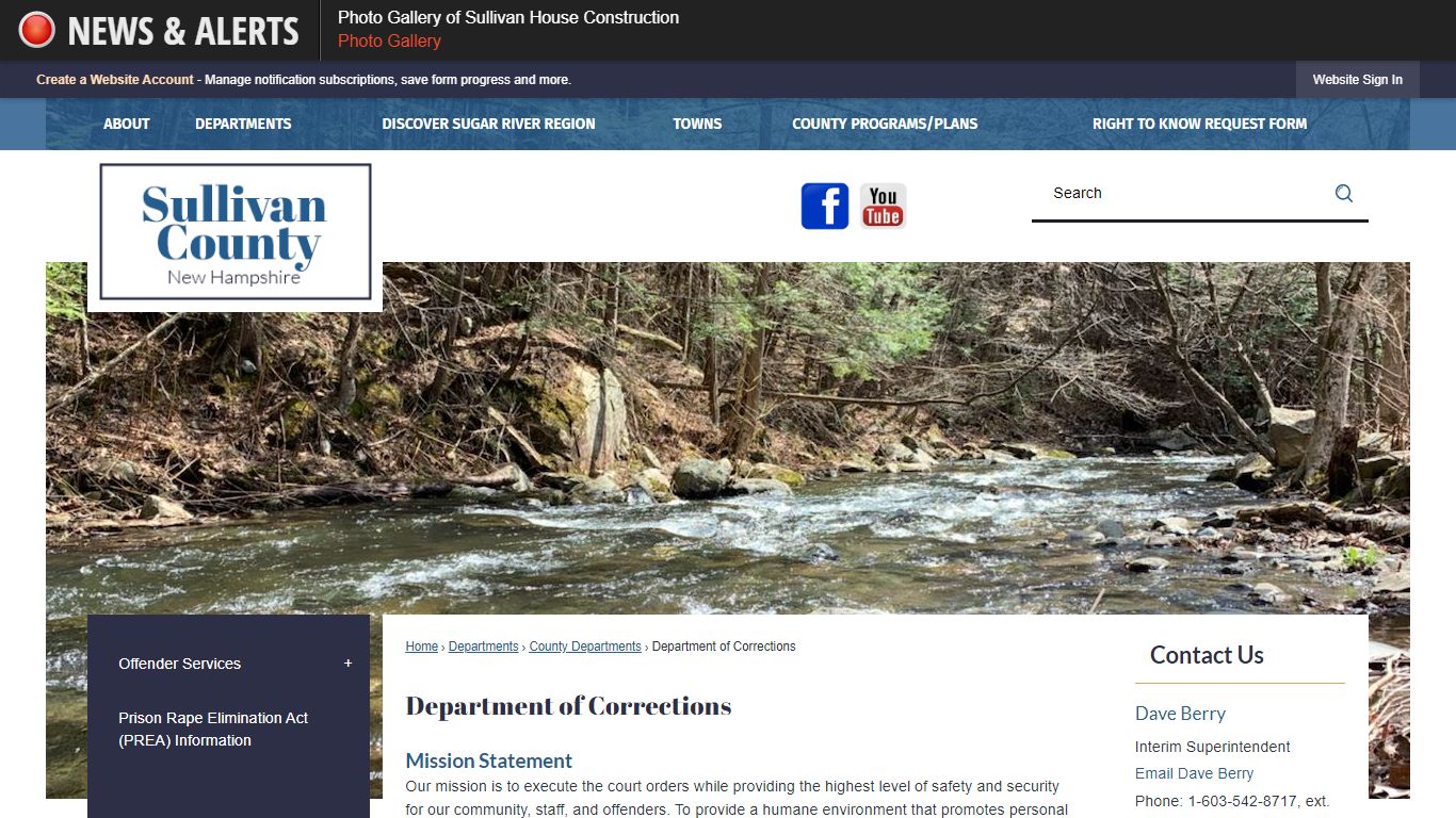 Department of Corrections | Sullivan County, NH