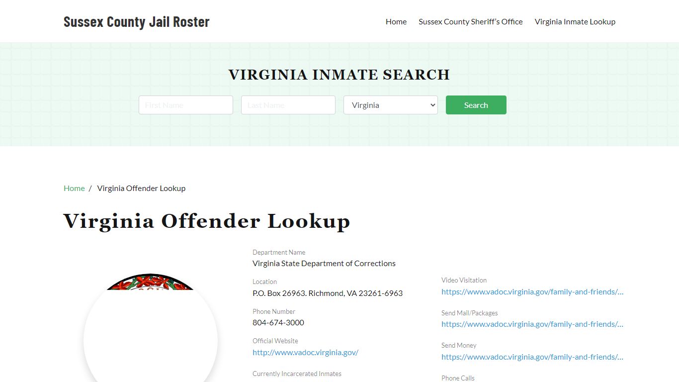 Virginia Inmate Search, Jail Rosters