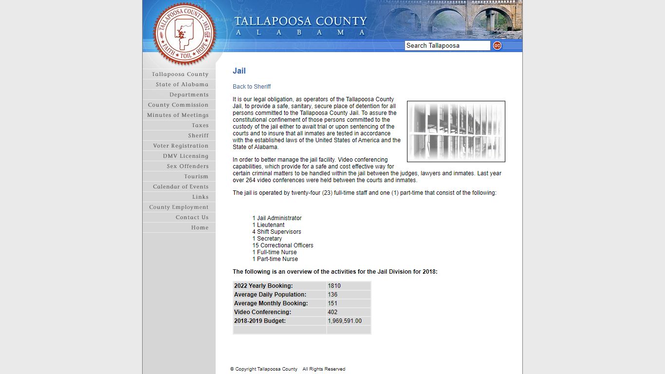 Tallapoosa County - Jail