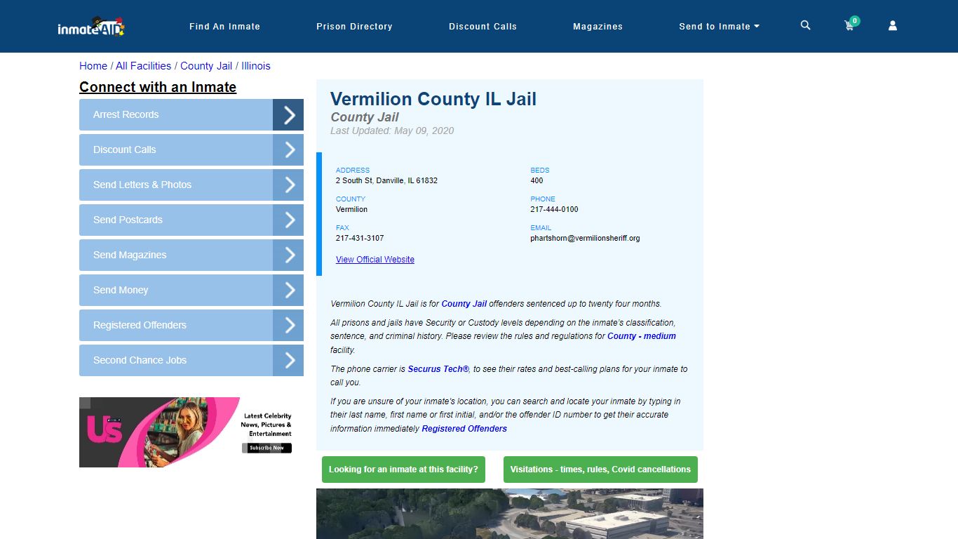 Vermilion County IL Jail - Inmate Locator - Danville, IL