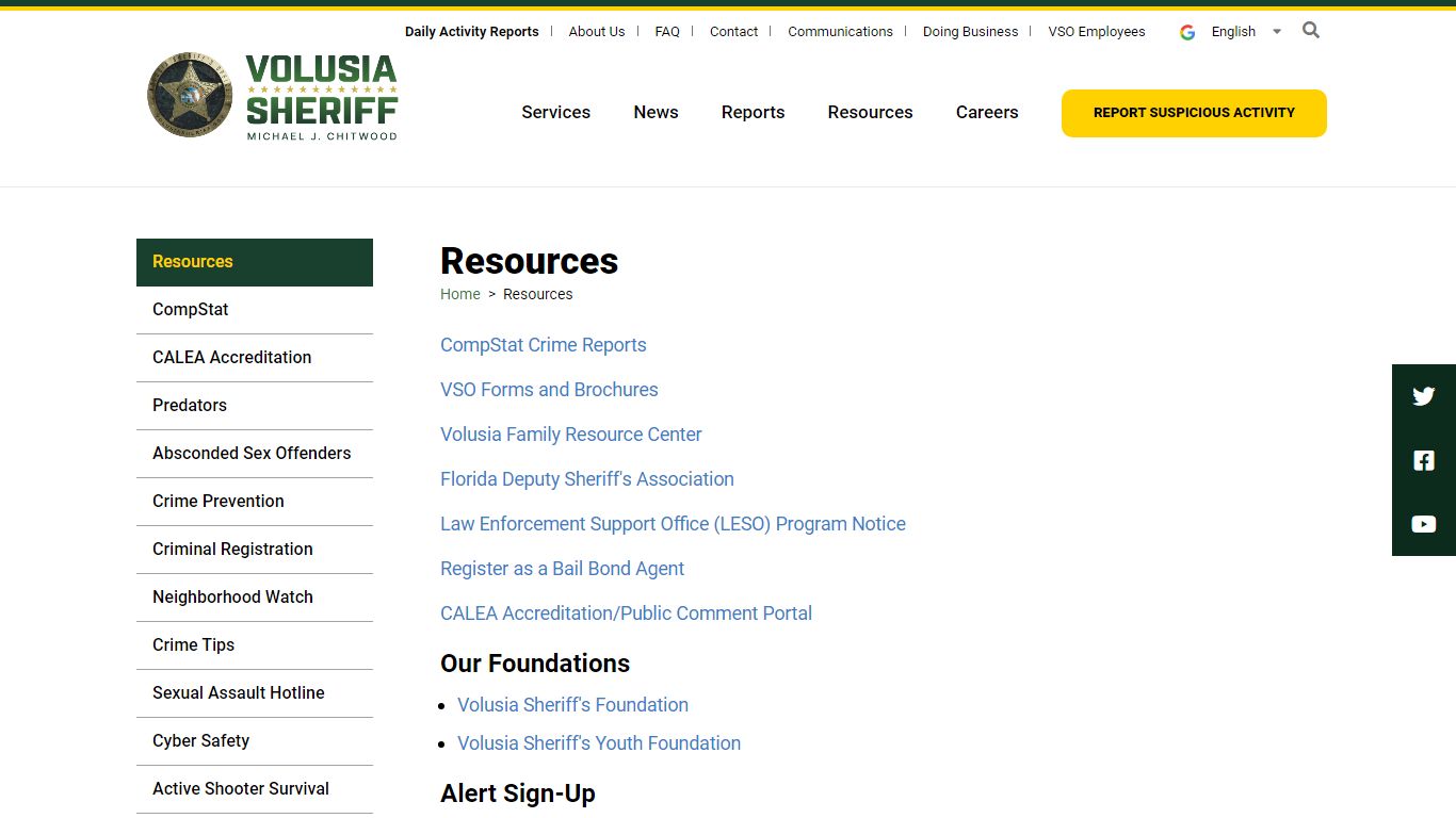 Resources | VSO - Volusia Sheriff