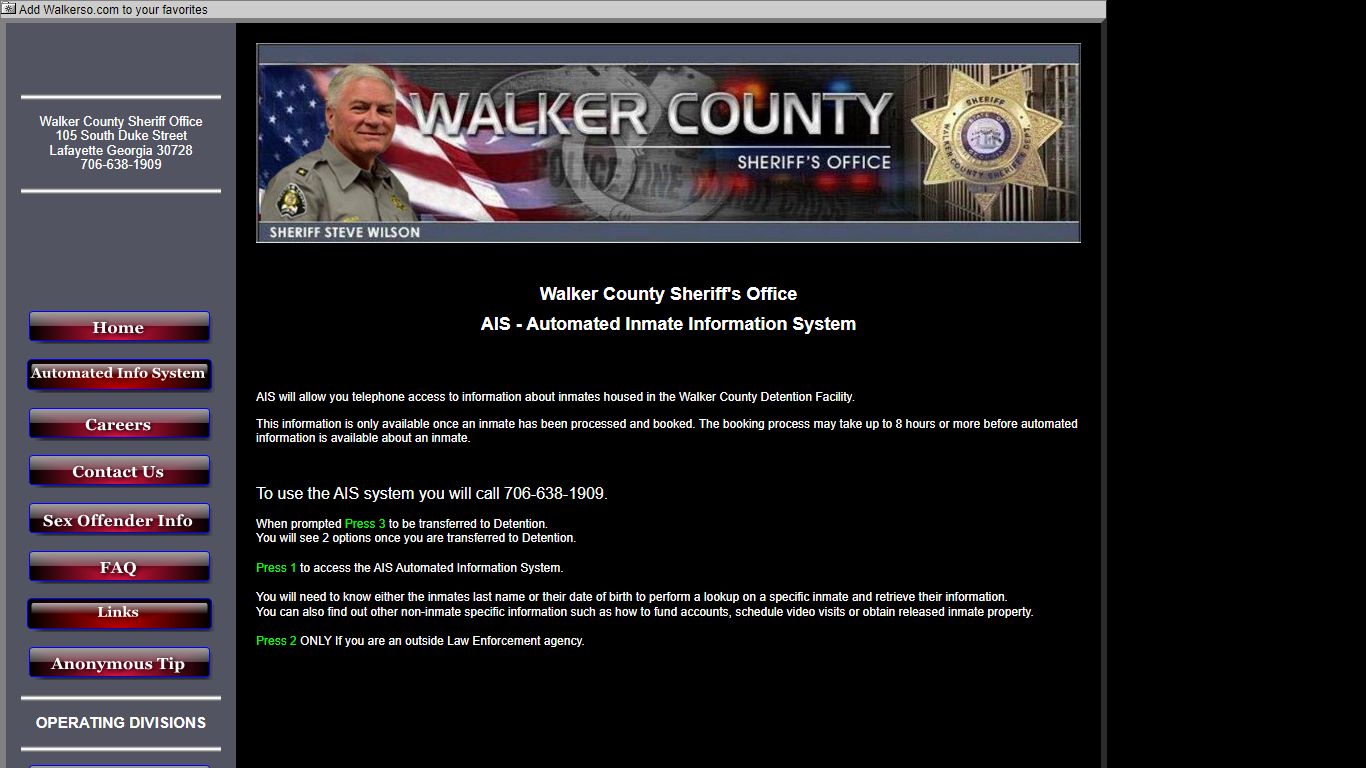 Walker County Sheriff