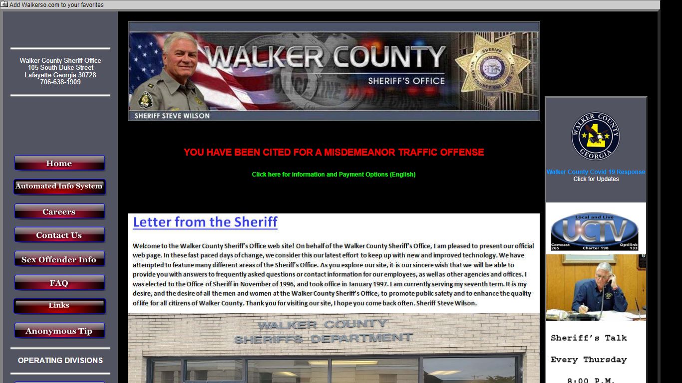 Walker County Sheriff