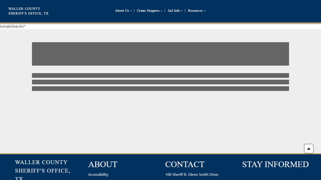 Waller County Sheriff Office Website