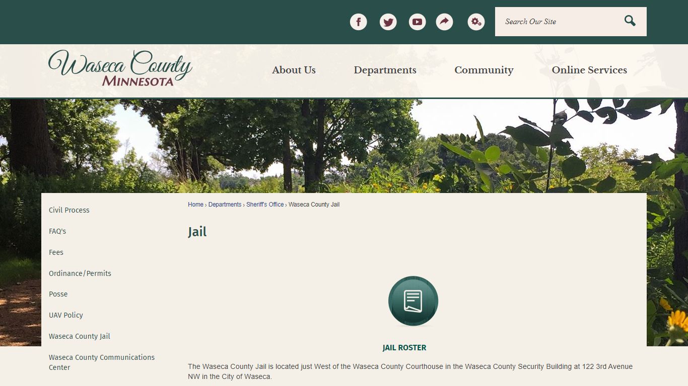 Jail | Waseca County, MN - Official Website