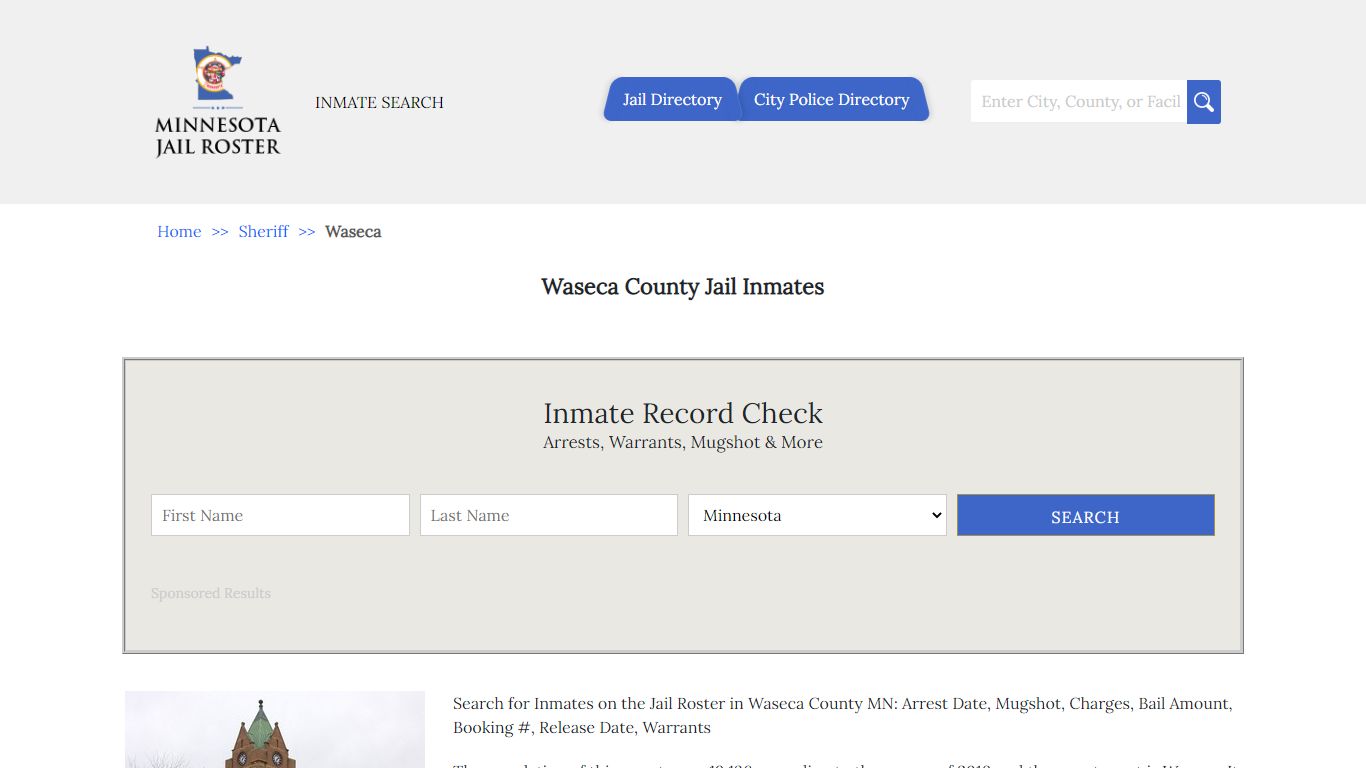 Waseca County Jail Inmates | Jail Roster Search - Minnesota Jail Roster