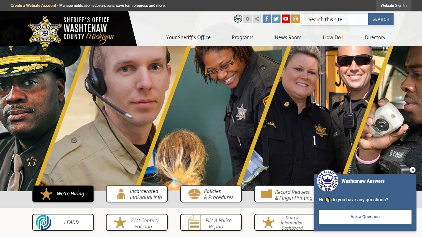 Sheriff | Washtenaw County, MI