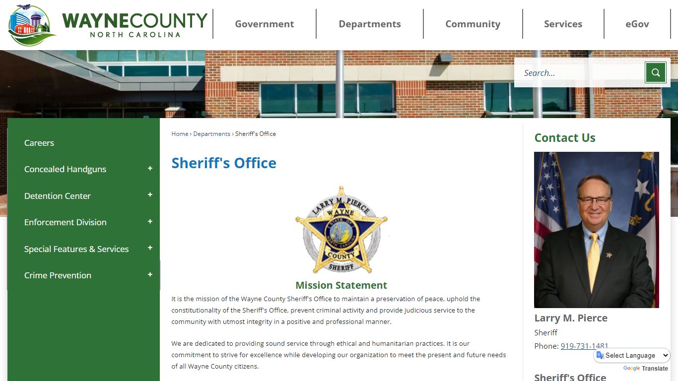 Sheriff's Office | Wayne County, NC