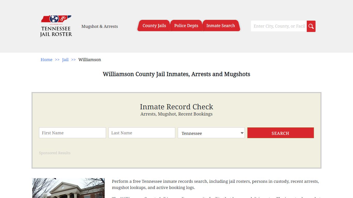 Williamson County Jail Inmates, Arrests and Mugshots