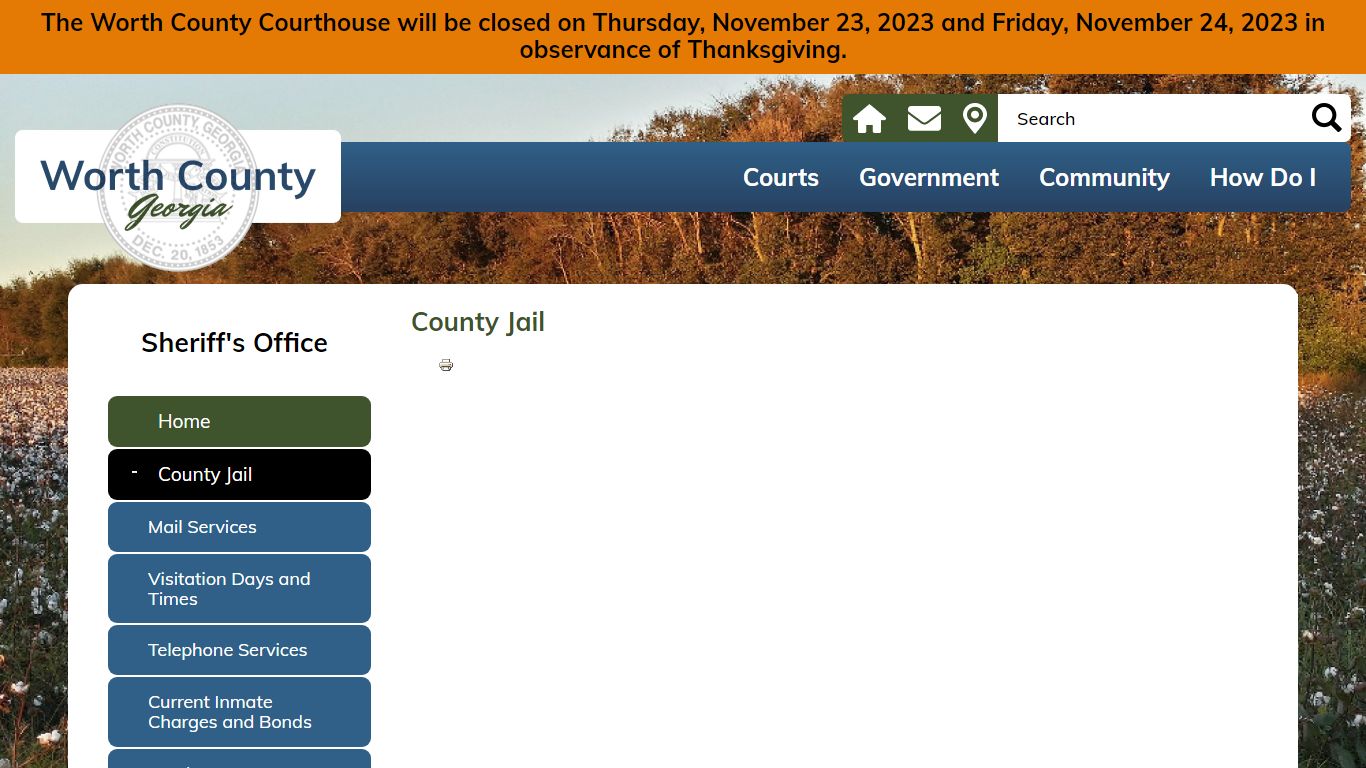 County Jail | Worth County Georgia