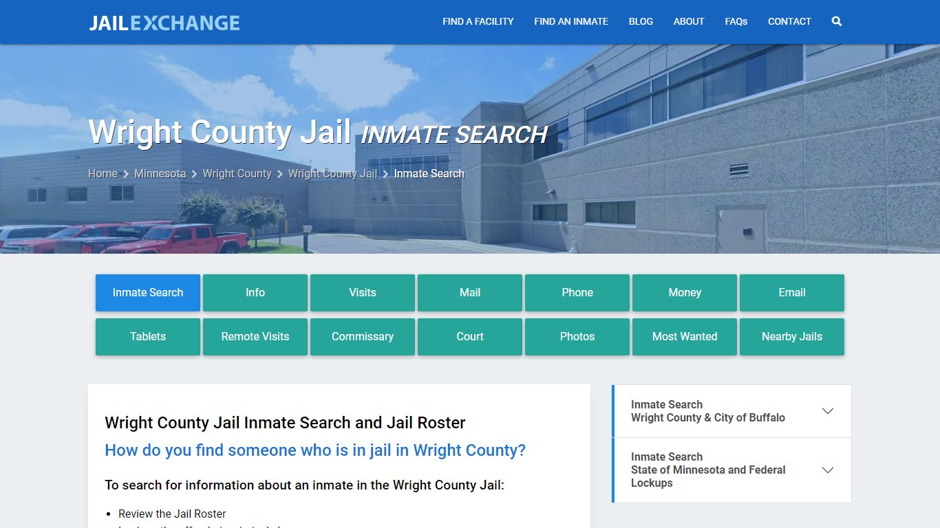 Inmate Search: Roster & Mugshots - Wright County Jail, MN